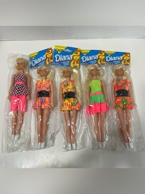 VINTAGE Grand Prix Diana Dolls NWT dead stock Barbie dolls